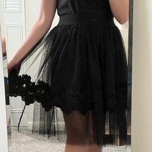 Black Tulle Midi Skirt 🖤